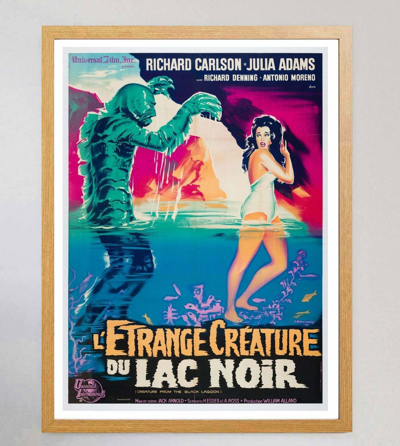 Creature From The Black Lagoon (French)   Original Vintage Poster photo Art