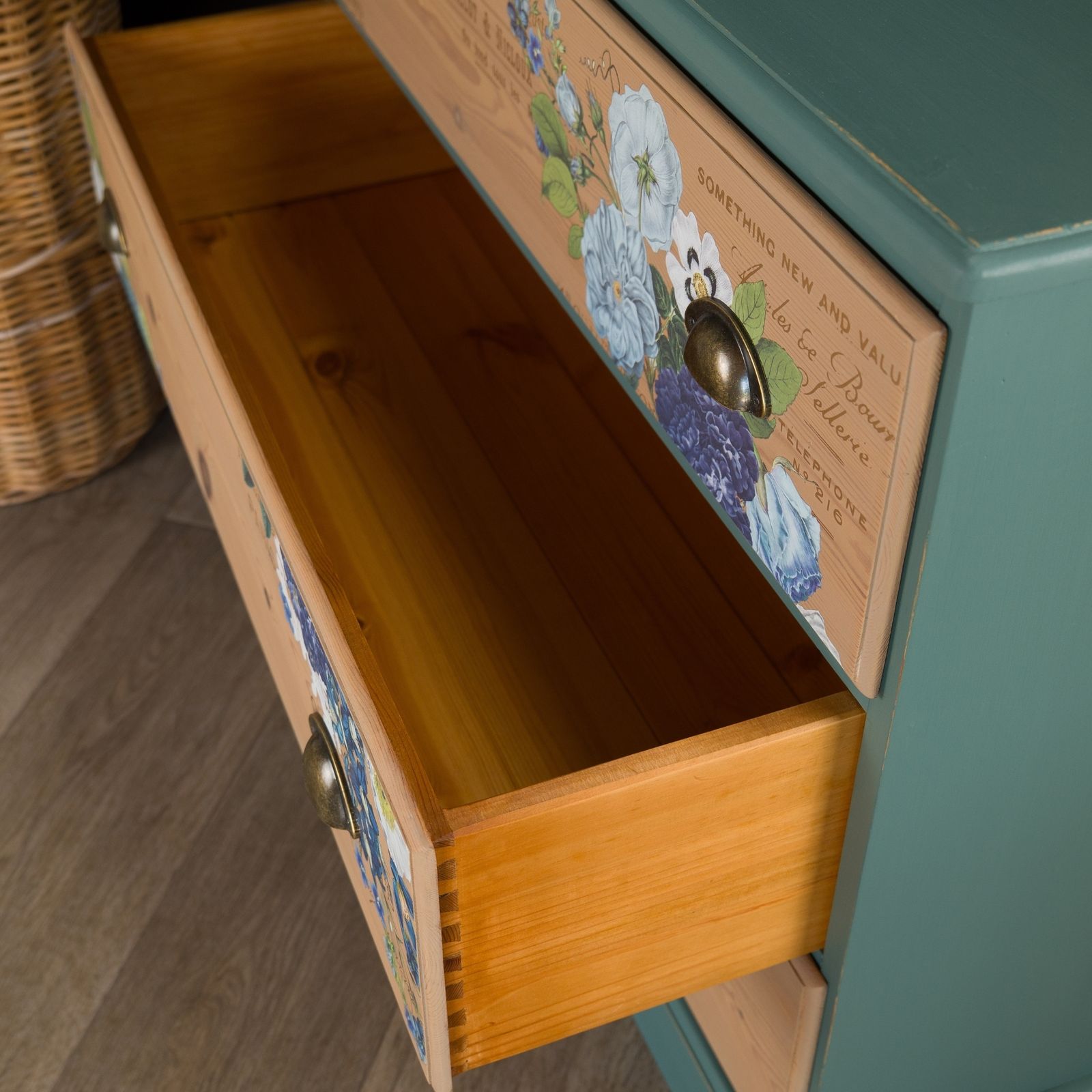 Vintage Solid Pine Chest Of Drawers photo 495.0
