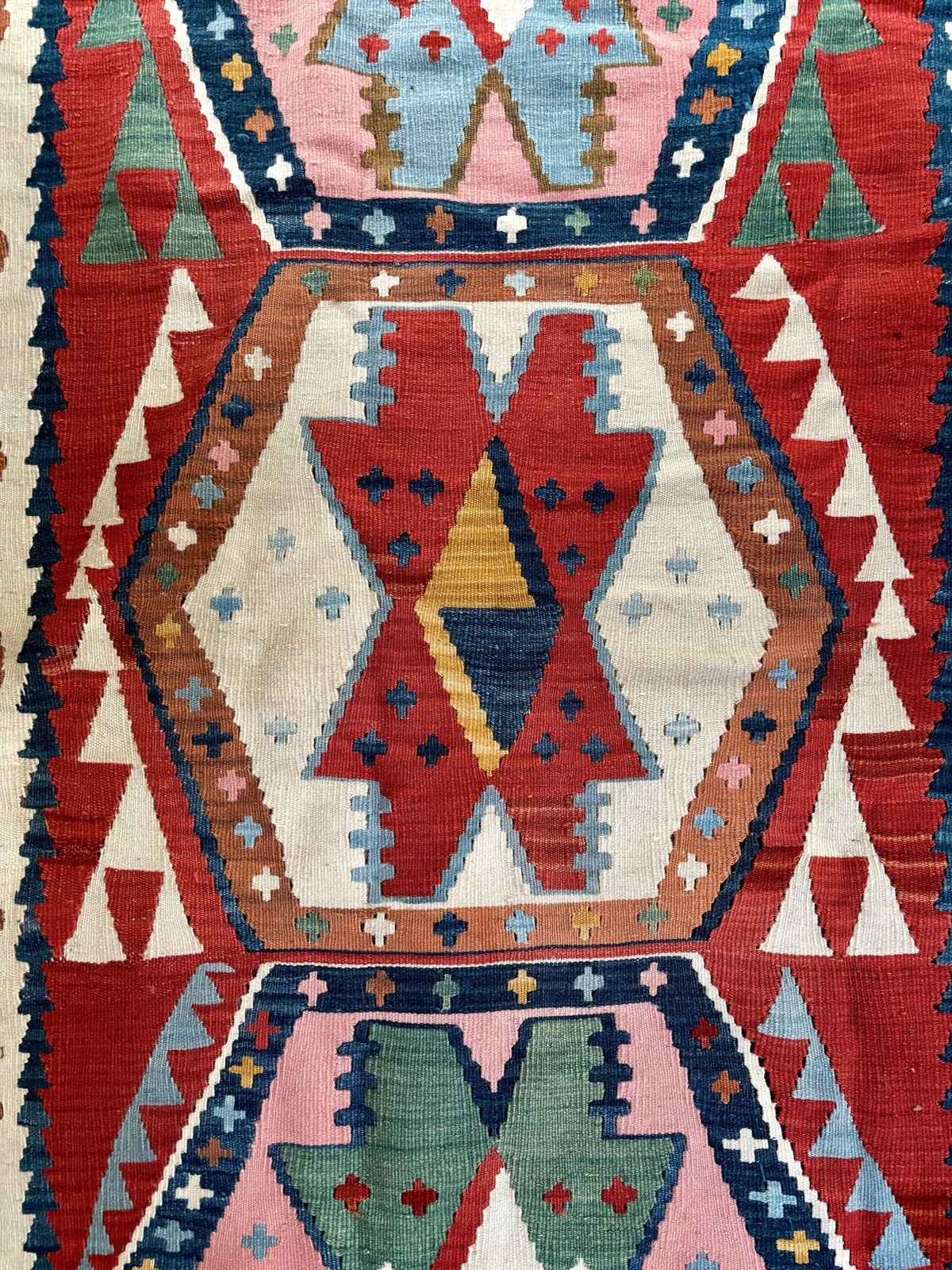 Hand Woven Turkish Tribal Kilim Rug 240x140cm photo 240.0