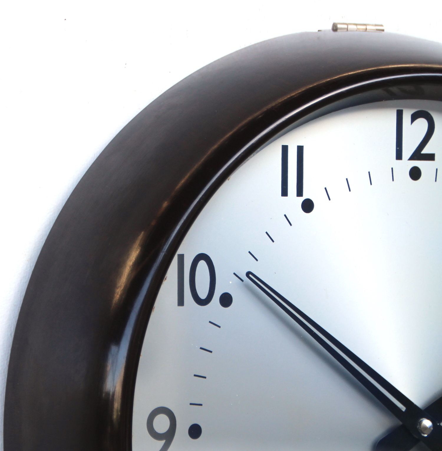 1960s Midcentury Original Industrial Wall Clock Factory. Fully Guaranteed photo vintage