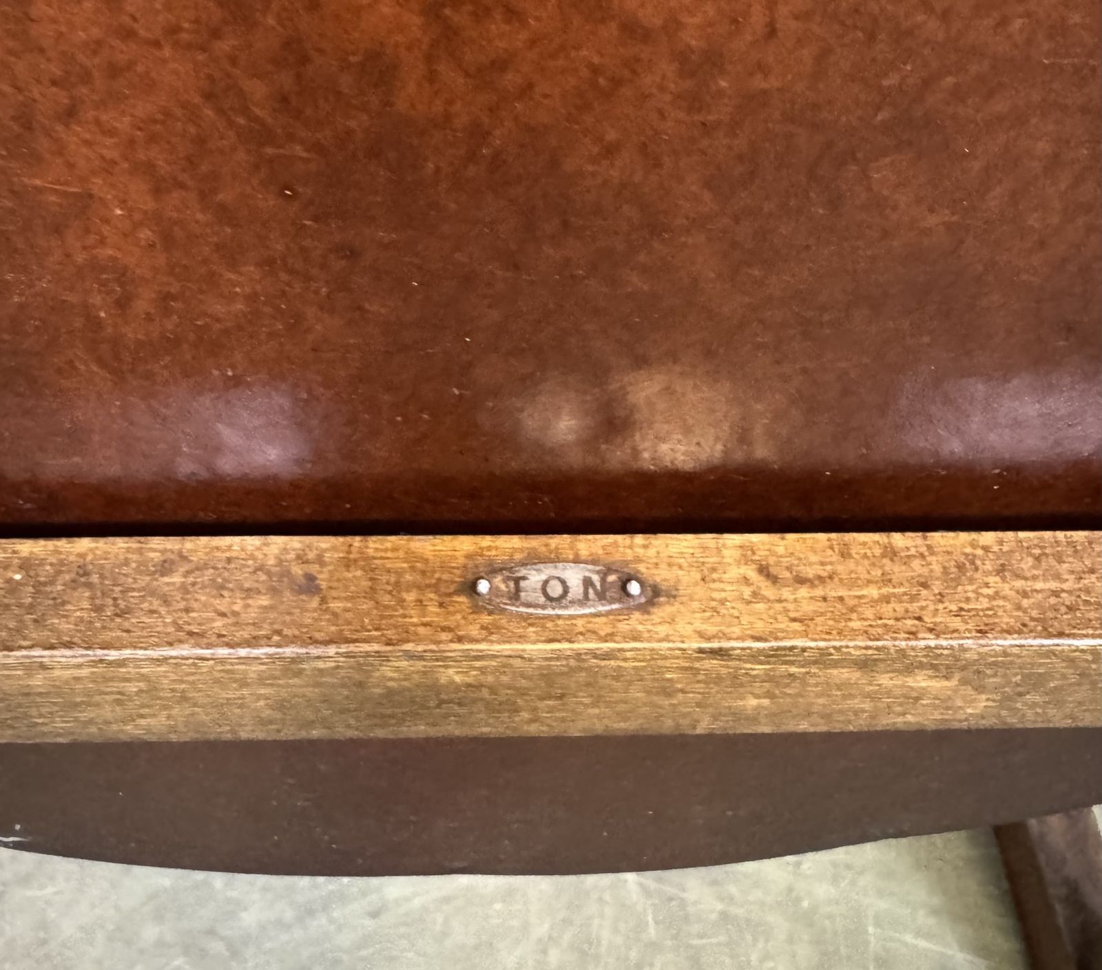 Vintage 3 Seat Cinema Theatre Bench From Ton, 1960s, 4x photo vinterior