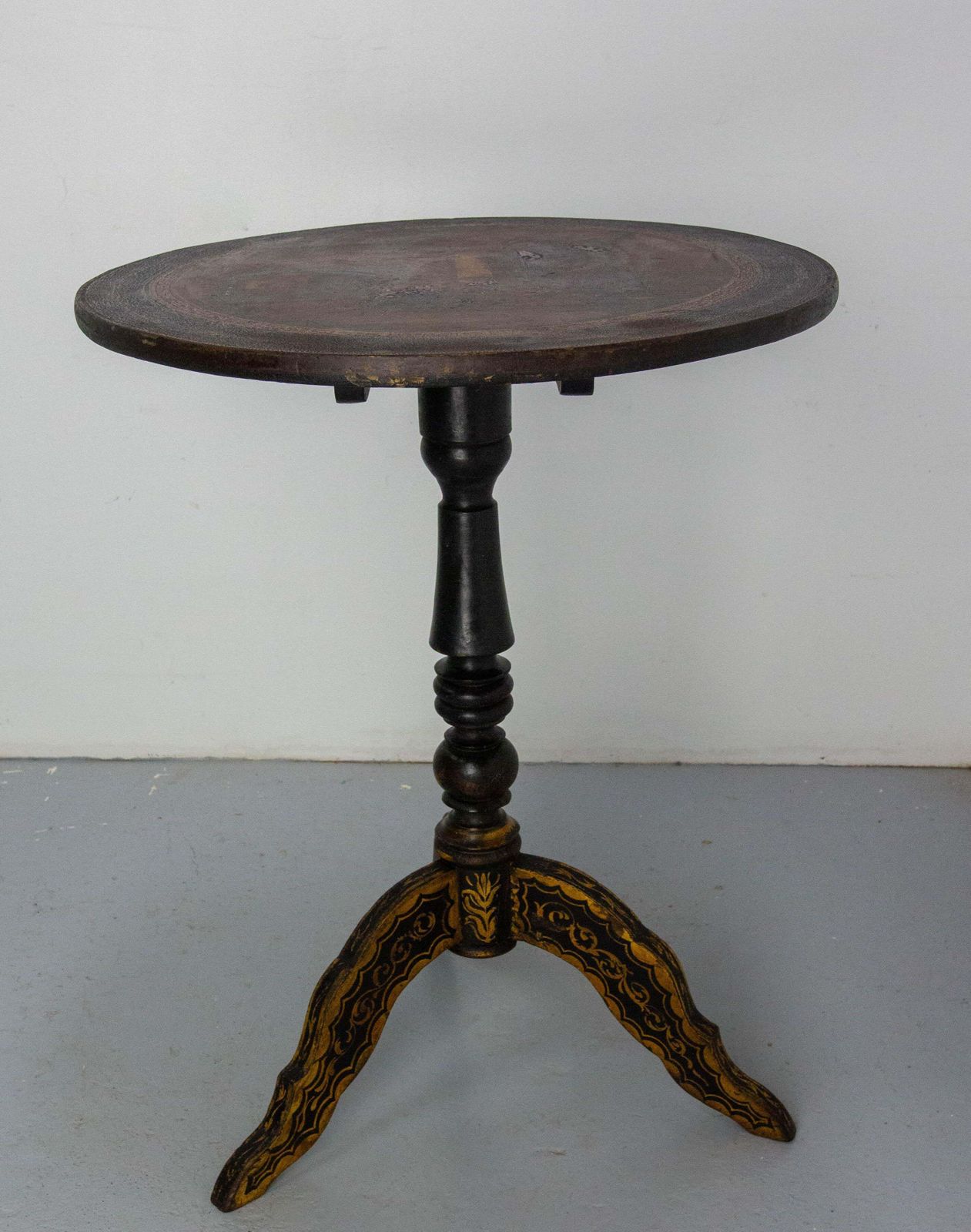 Italian Gueridon Foldable Side Table Or Pedestal Table Napoleon III Late 19th C photo 1000.0