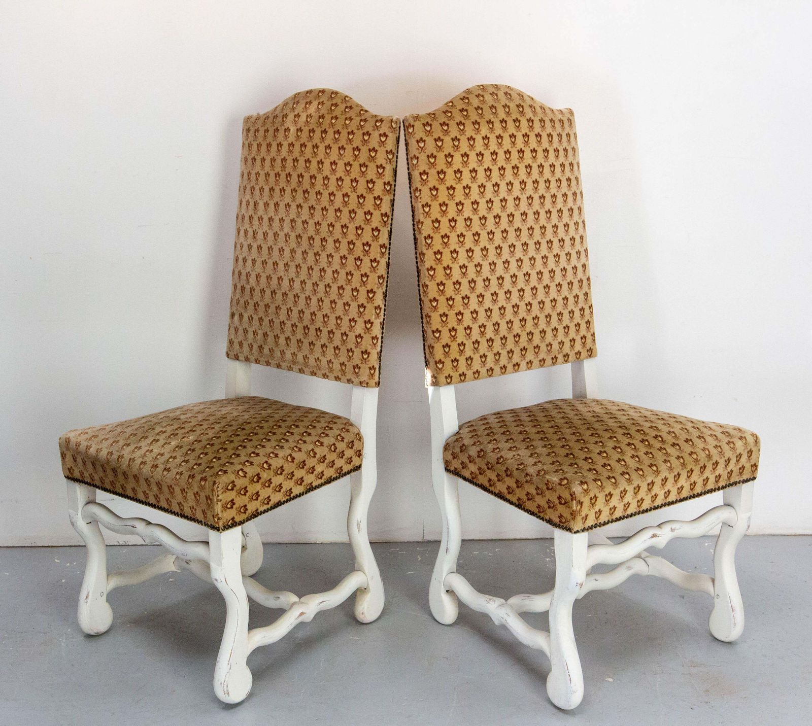 Six French Dining Chairs Beech Os De Mouton Louis XIII St. Refinished Circa 1960 photo Furniture