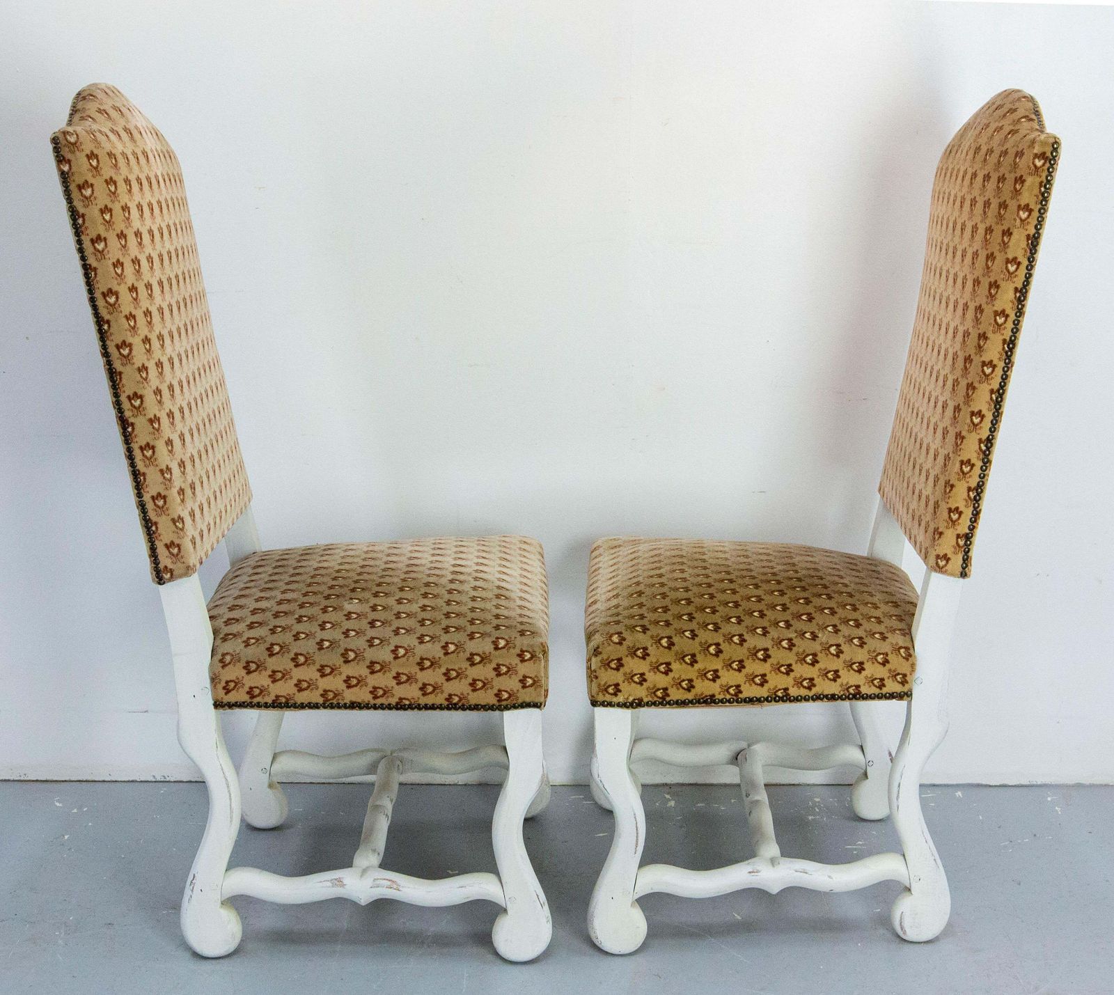 Six French Dining Chairs Beech Os De Mouton Louis XIII St. Refinished Circa 1960 photo vinterior