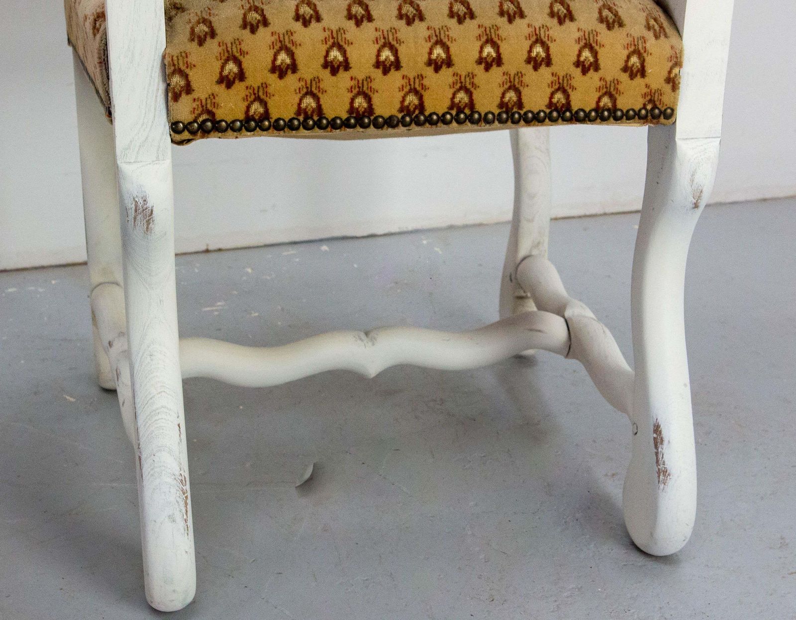 photo furniture Six French Dining Chairs Beech Os De Mouton Louis XIII St. Refinished Circa 1960