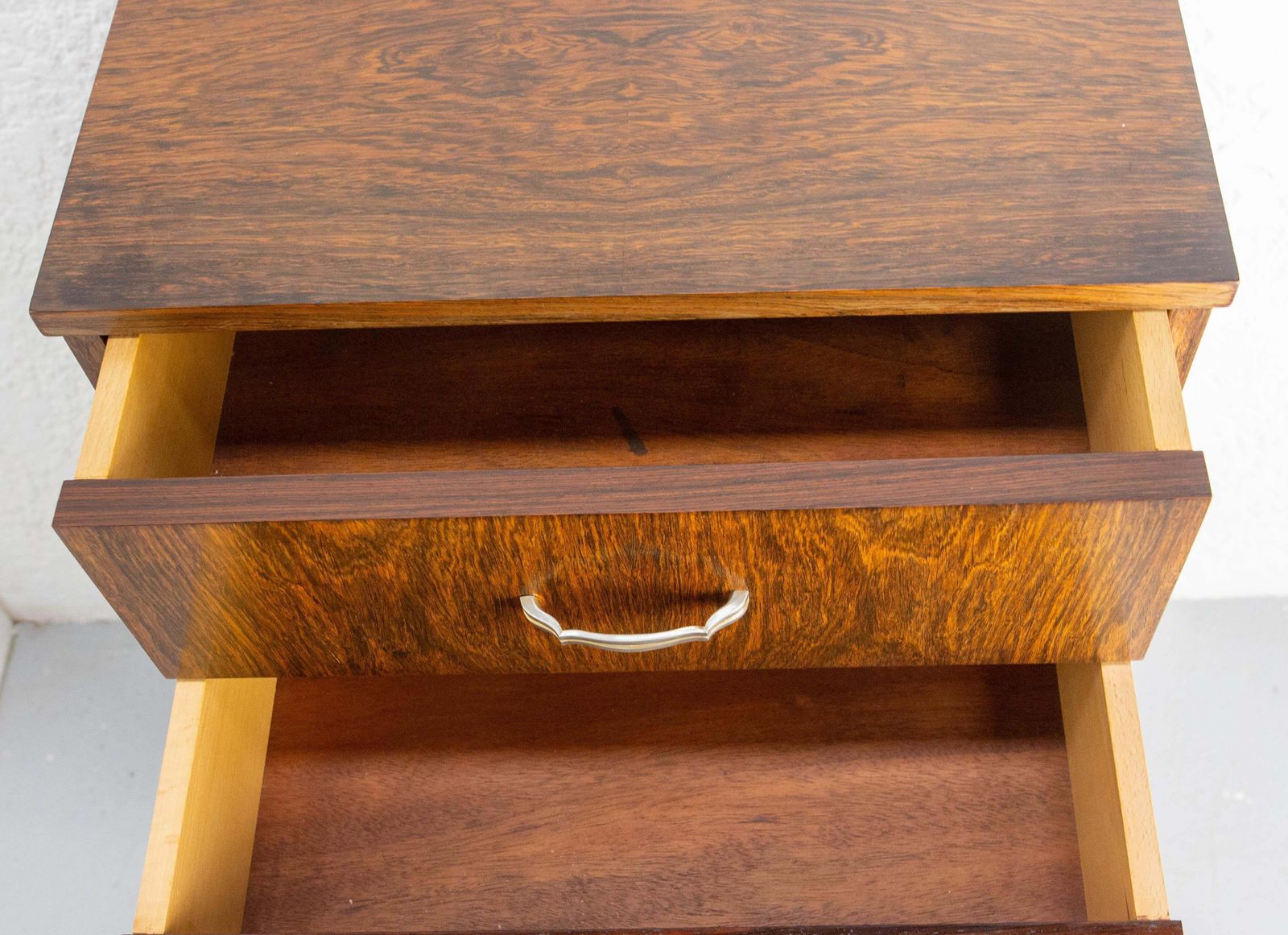 photo for sale French Commode Chiffonnier Chest Of Drawers Veneered Rosewood, 20th Mid Century