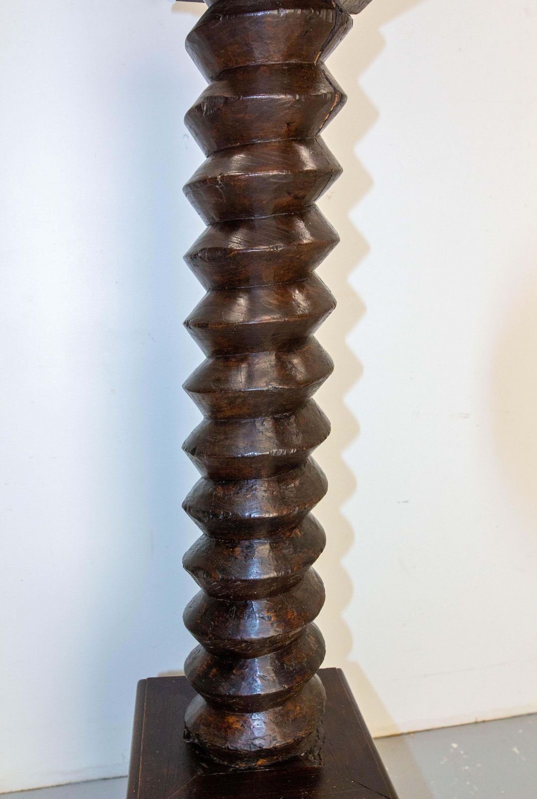 Wine Press Screw Pedestals Plant Holder, French, 19th Century photo for sale