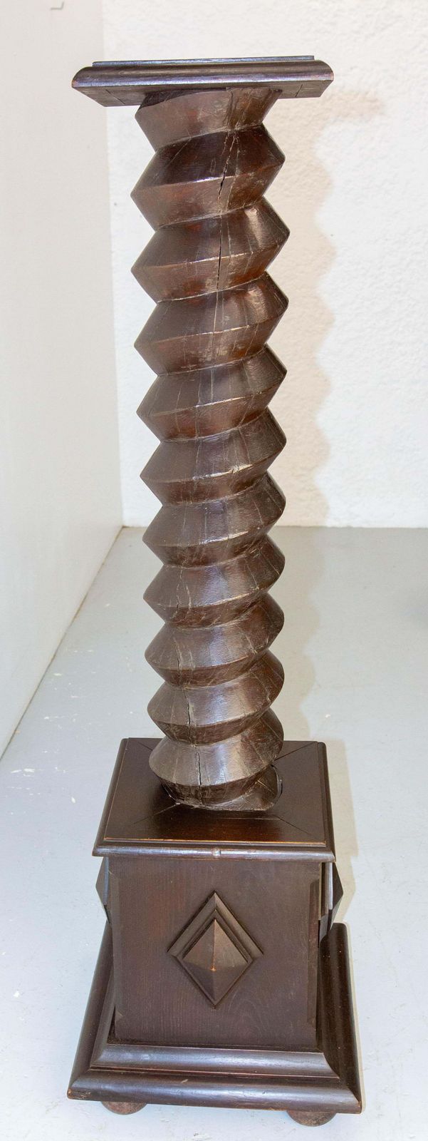 Wine Press Screw Pedestals Plant Holder, French, 19th Century photo buy