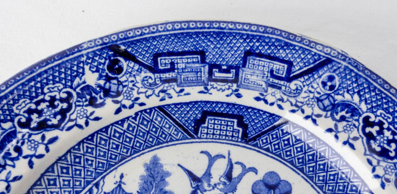 Set Of Twelve Faience Plates Chinese Style, Staffordshire, 19th Century England photo Home Decor