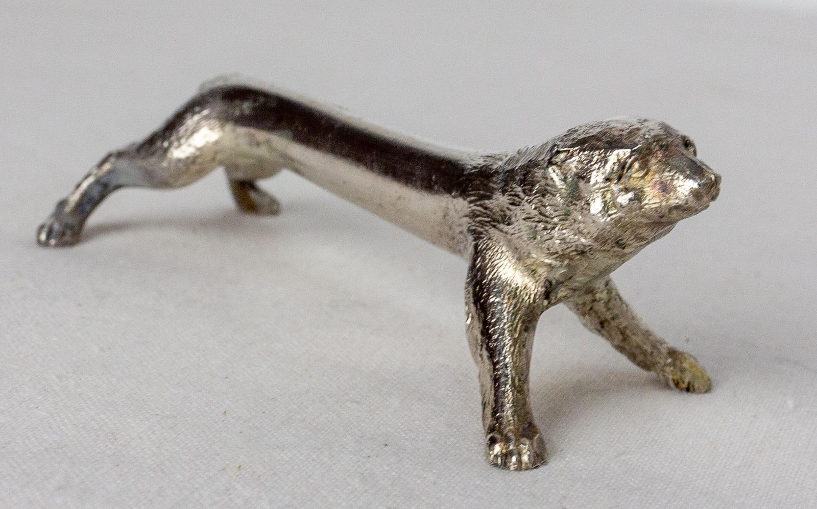 Set Of Chrome Six Knife Holder, In The Shape Of Animals, C. 1890 photo buy