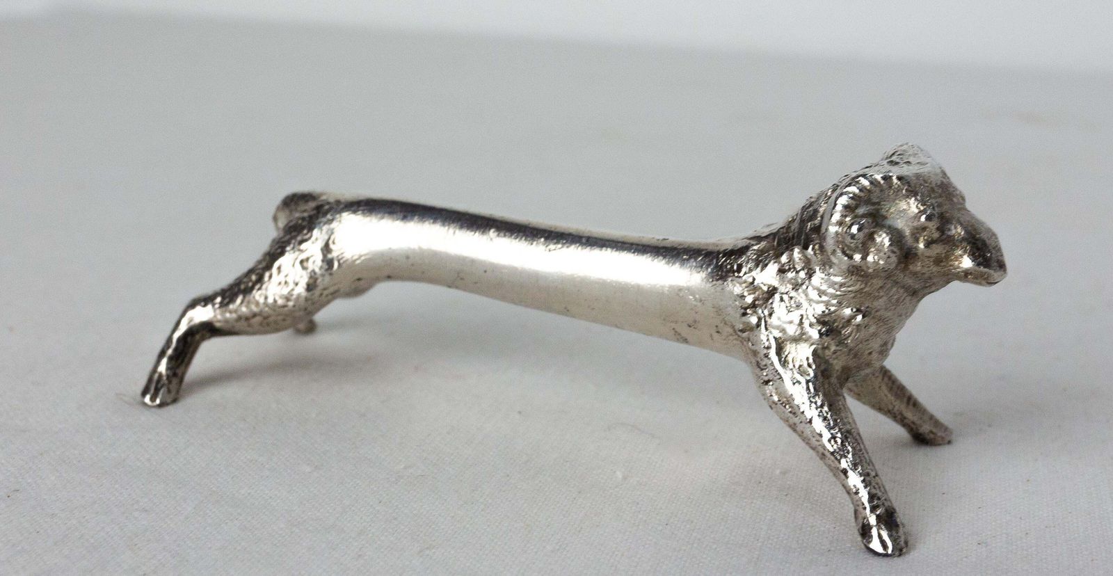 photo for sale Set Of Chrome Six Knife Holder, In The Shape Of Animals, C. 1890