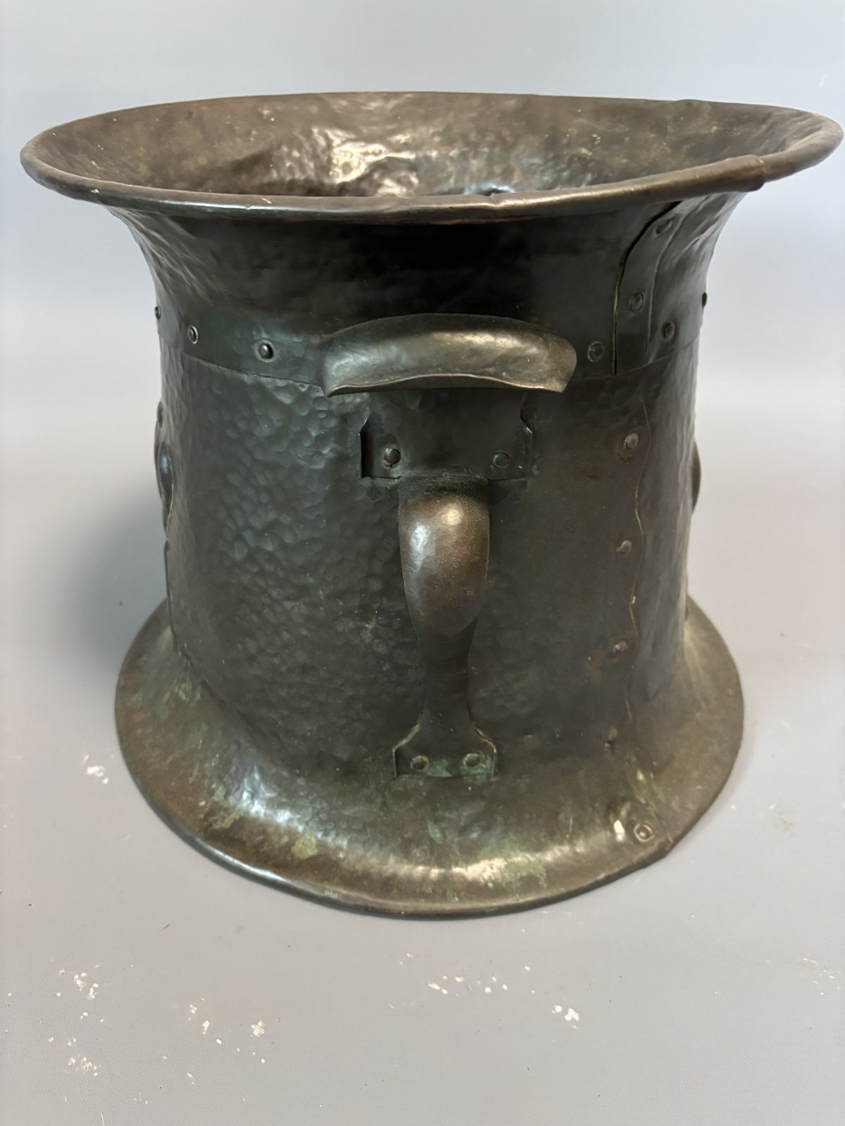 Arts & Crafts Copper Log Bin photo 355.0