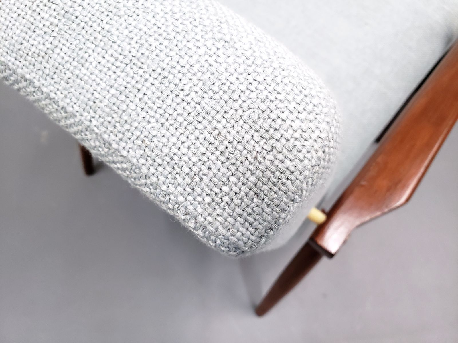 1960 Henryk Lis Mid Century Armchair In Dusty Blue photo Furniture