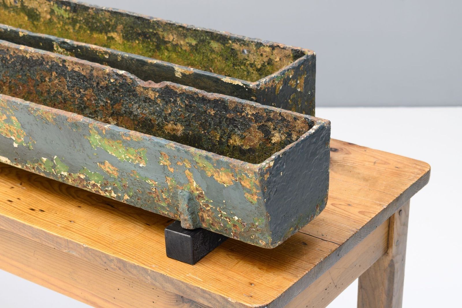 Pair Of Troughs, 1900s, Iron, Antique photo furniture