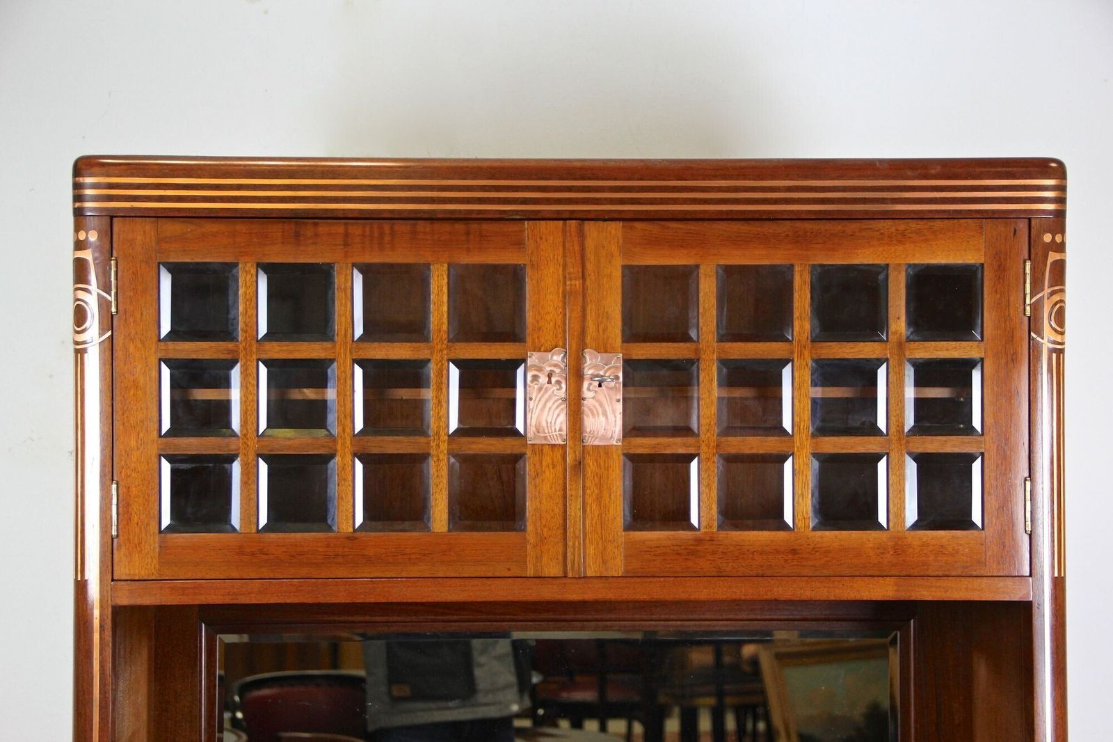 20th Century Art Nouveau Mahogany Cabinet/ Buffet By August Ungethüm, At Ca 1900 photo vinterior