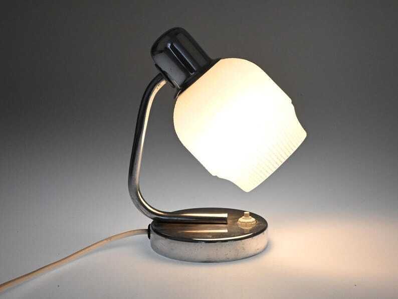 Mid Century Pair Lamps, Pair Of Lamps, Table Lamp, Desk Lamp, Bedside Lamp, Mid Century Lamp, Chrome Lamp, Table Light, Mid Century Lighting photo furniture