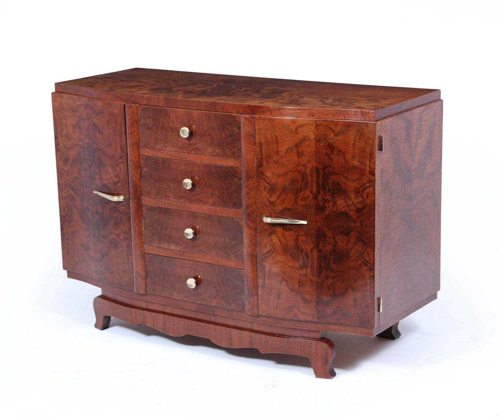 French Art Deco Small Sideboard In Walnut photo furniture