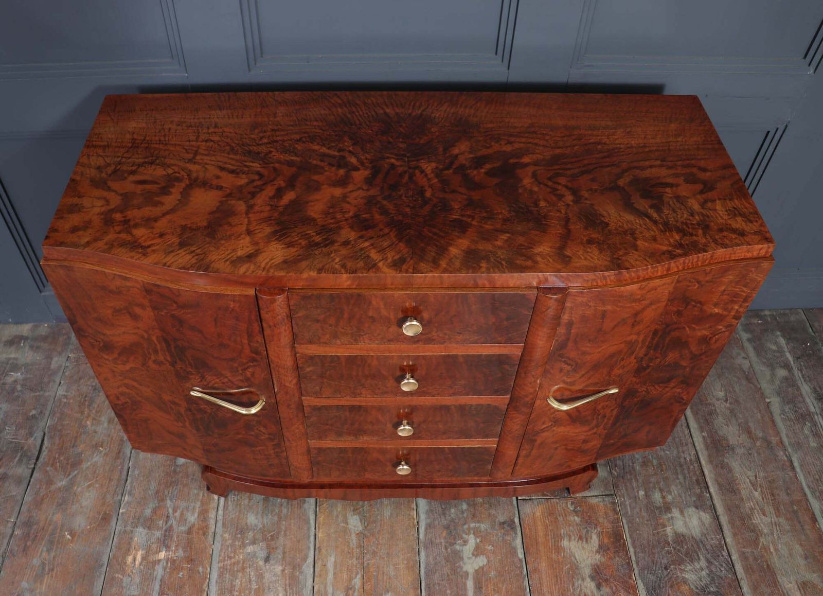 French Art Deco Small Sideboard In Walnut photo 1450.0