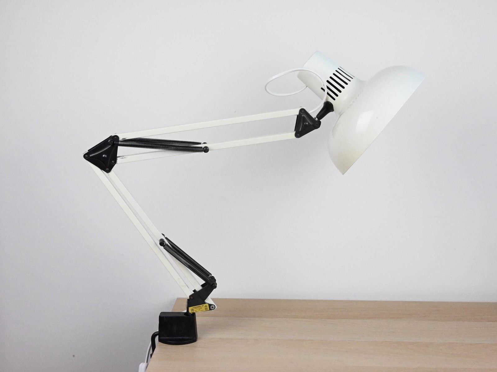 Industrial Desk Lamp, Industrial Lamp, Architect Lamp, Desk Lamp, Mid Century Lamp, White Lamp, Mid Century Lighting, Table Lamp Desk Light
