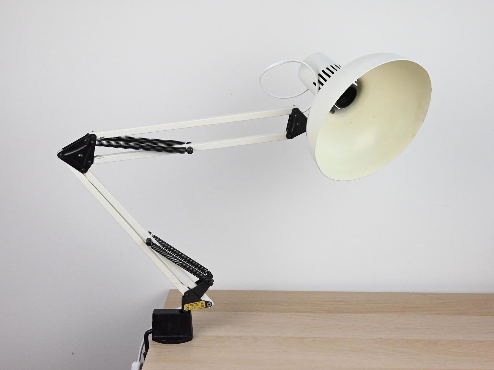 Industrial Desk Lamp, Industrial Lamp, Architect Lamp, Desk Lamp, Mid Century Lamp, White Lamp, Mid Century Lighting, Table Lamp Desk Light photo furniture