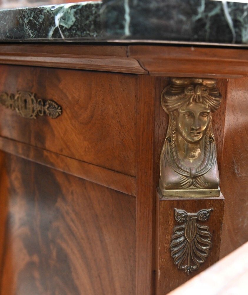 French Empire Cabinet Buffet Server Mahogany 1880 photo 3450.0