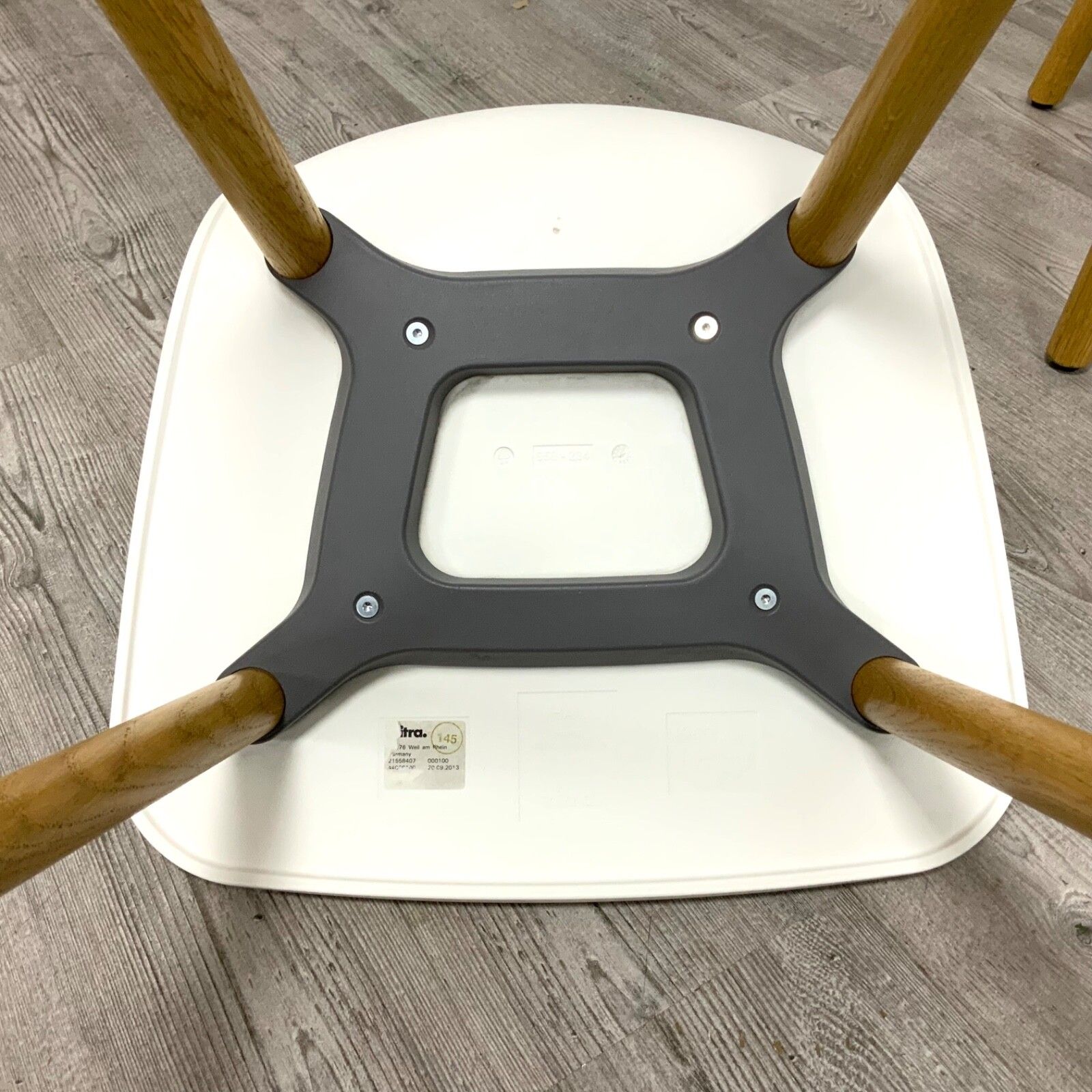 Genuine Vitra Hal Re Chair By Jasper Morrison White And Oak Legs photo buy