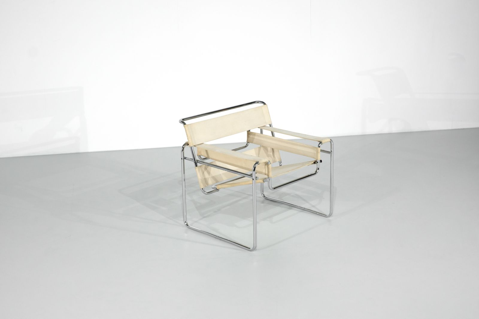 Armchair "B3 Wassily" Fabric By Marcel Breuer For Gavina, 1925s.