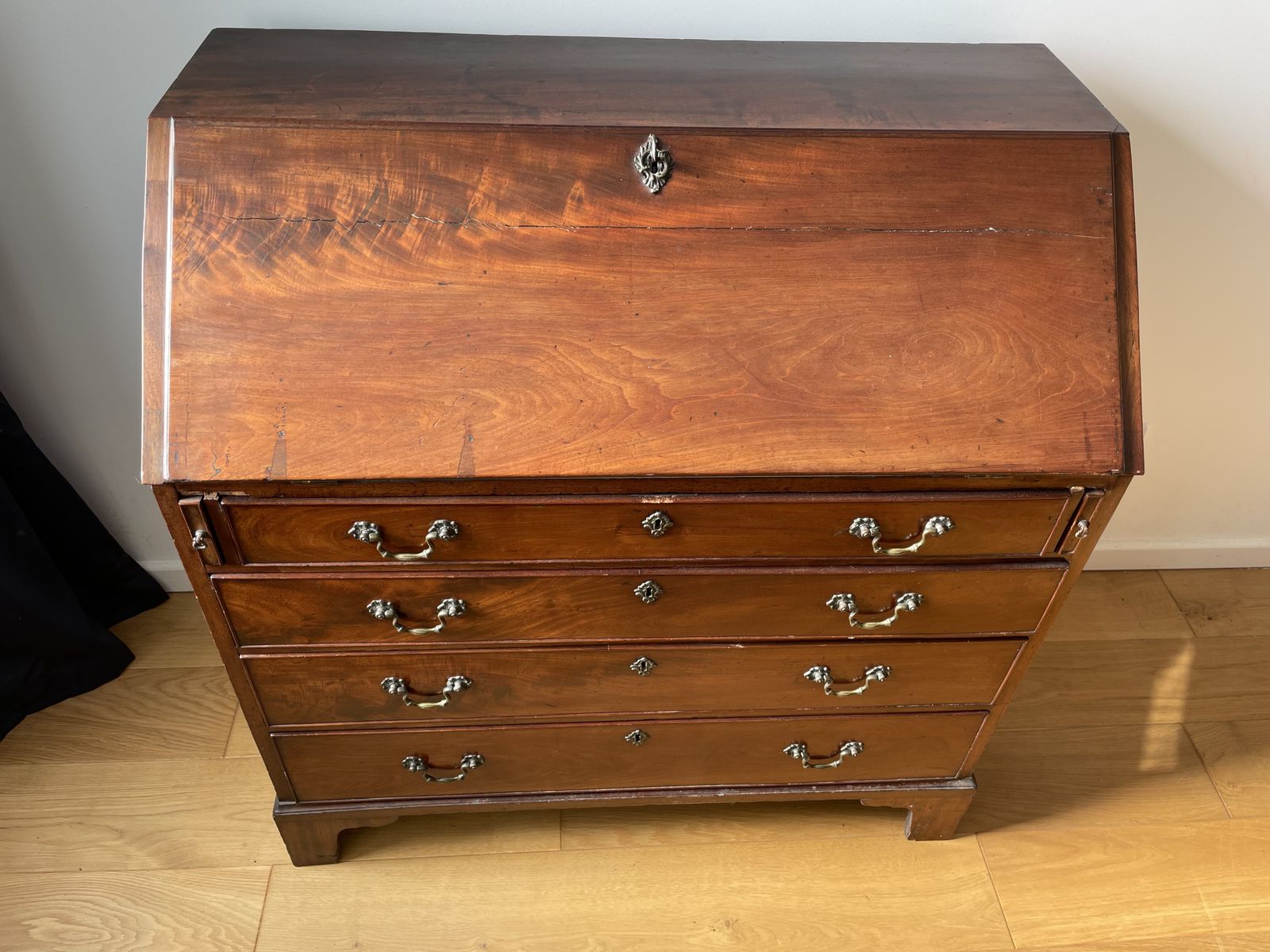 Early 19th Century Mahogany Bureau Writing Desk photo for sale