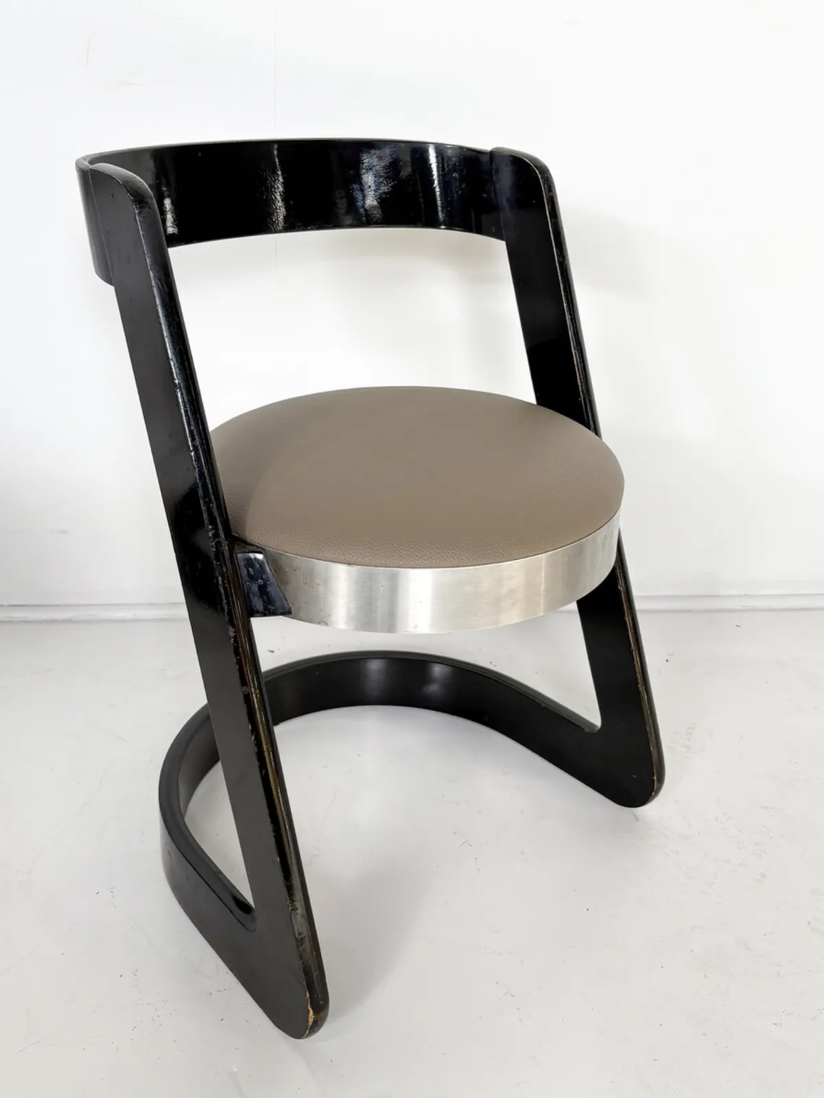 Mid Century Modern Set Of 6 Willy Rizzo Chairs For Mario Sabot, Italy, 1970s photo buy