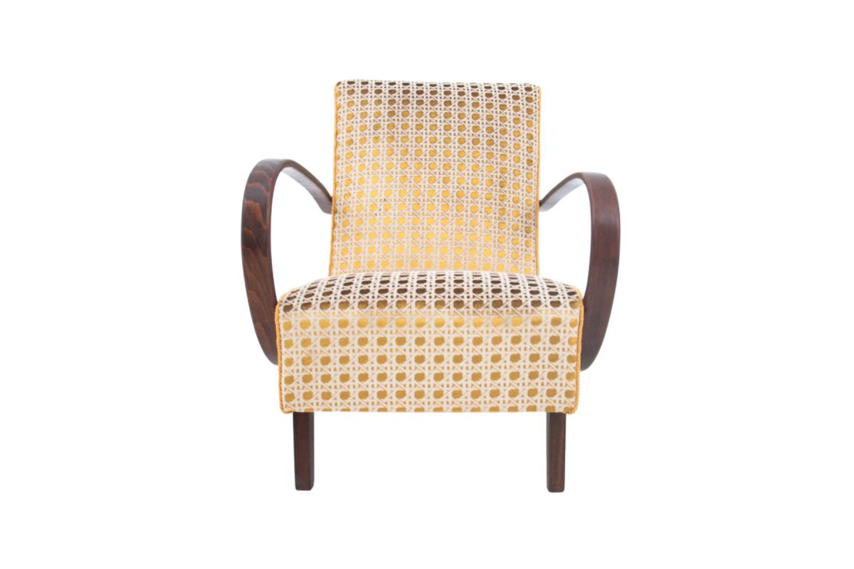 Art Deco Armchair, Designed By J. Halabala, 1930s, Czechoslovakia.