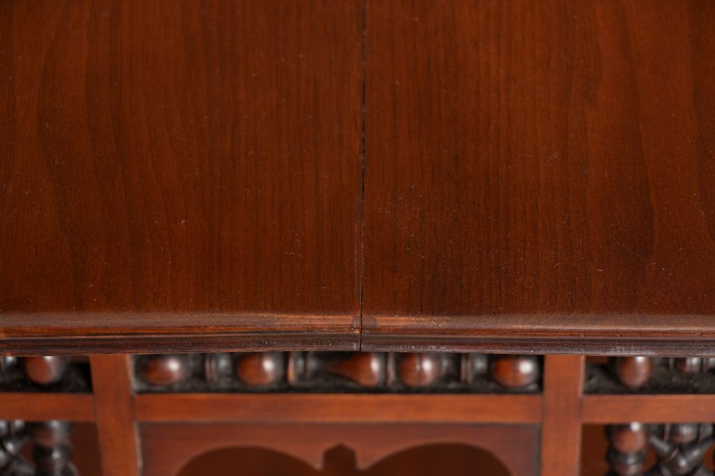 Anglo Moresque Mahogany Occasional Table With Drop Flaps By Liberty & Co. C.1890 photo Furniture