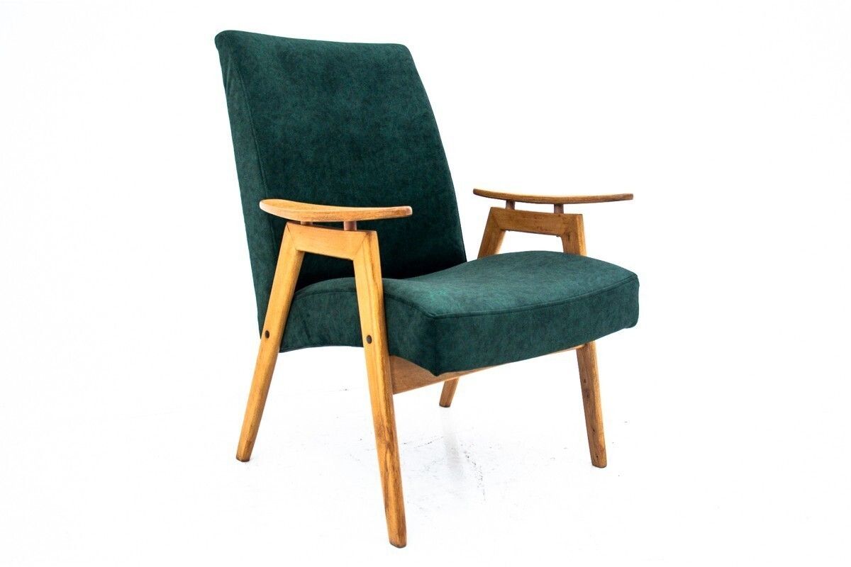 photo furniture Two Vintage Green Armchairs By Jaroslav šmídek For Jitona, Czechoslovakia, 1960s