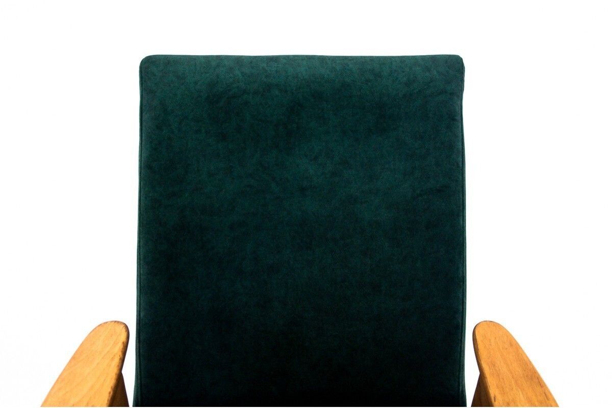 photo for sale Two Vintage Green Armchairs By Jaroslav šmídek For Jitona, Czechoslovakia, 1960s