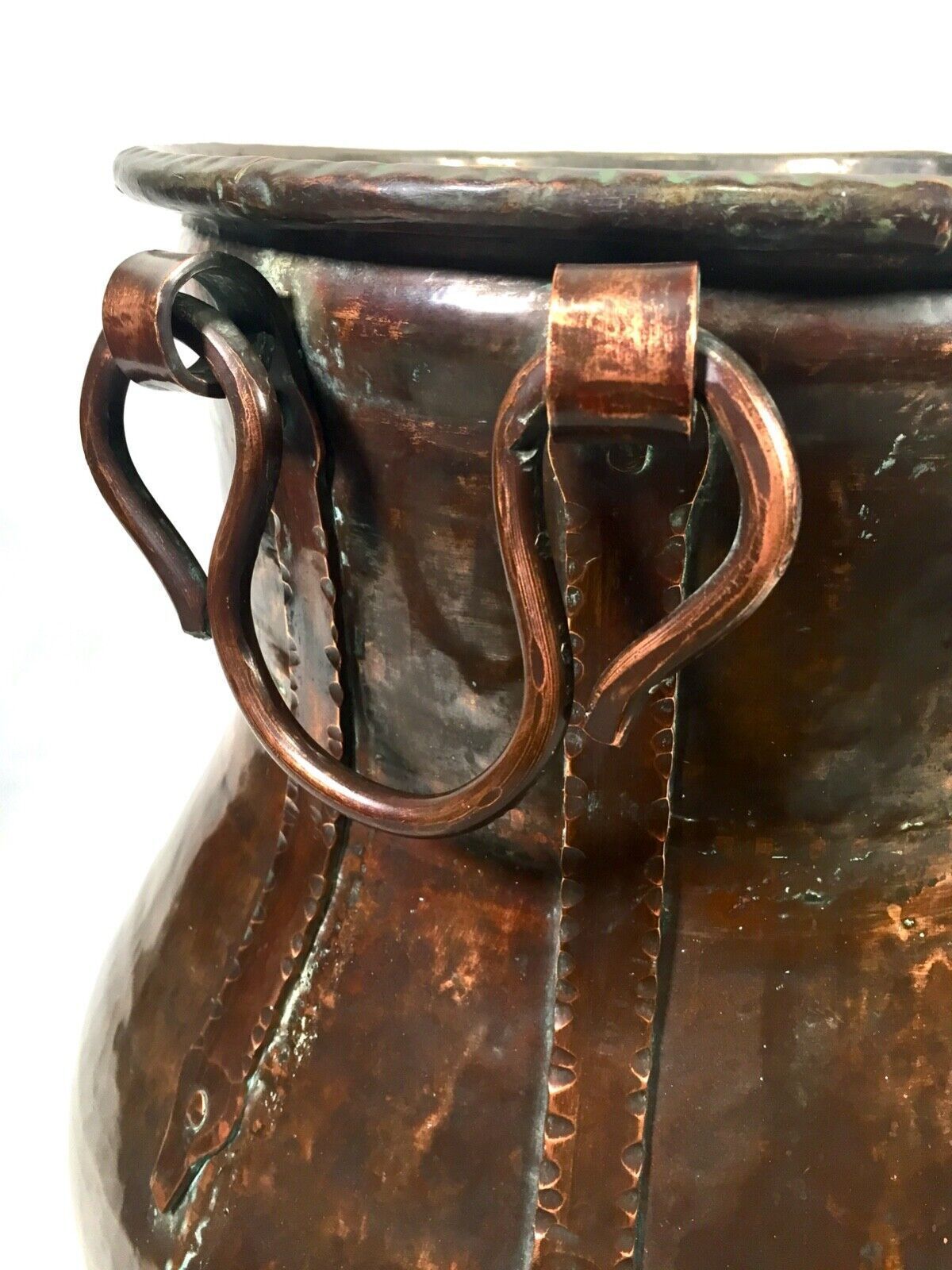 Antique Art Nouveau Very Large Copper Urn / Jug / Vase C.1900 / Arts & Crafts photo vinterior