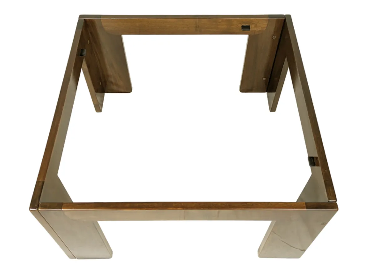 Walnut Square Coffee Table By Afra & Tobia Scarpa For Cassina, 1960s photo furniture