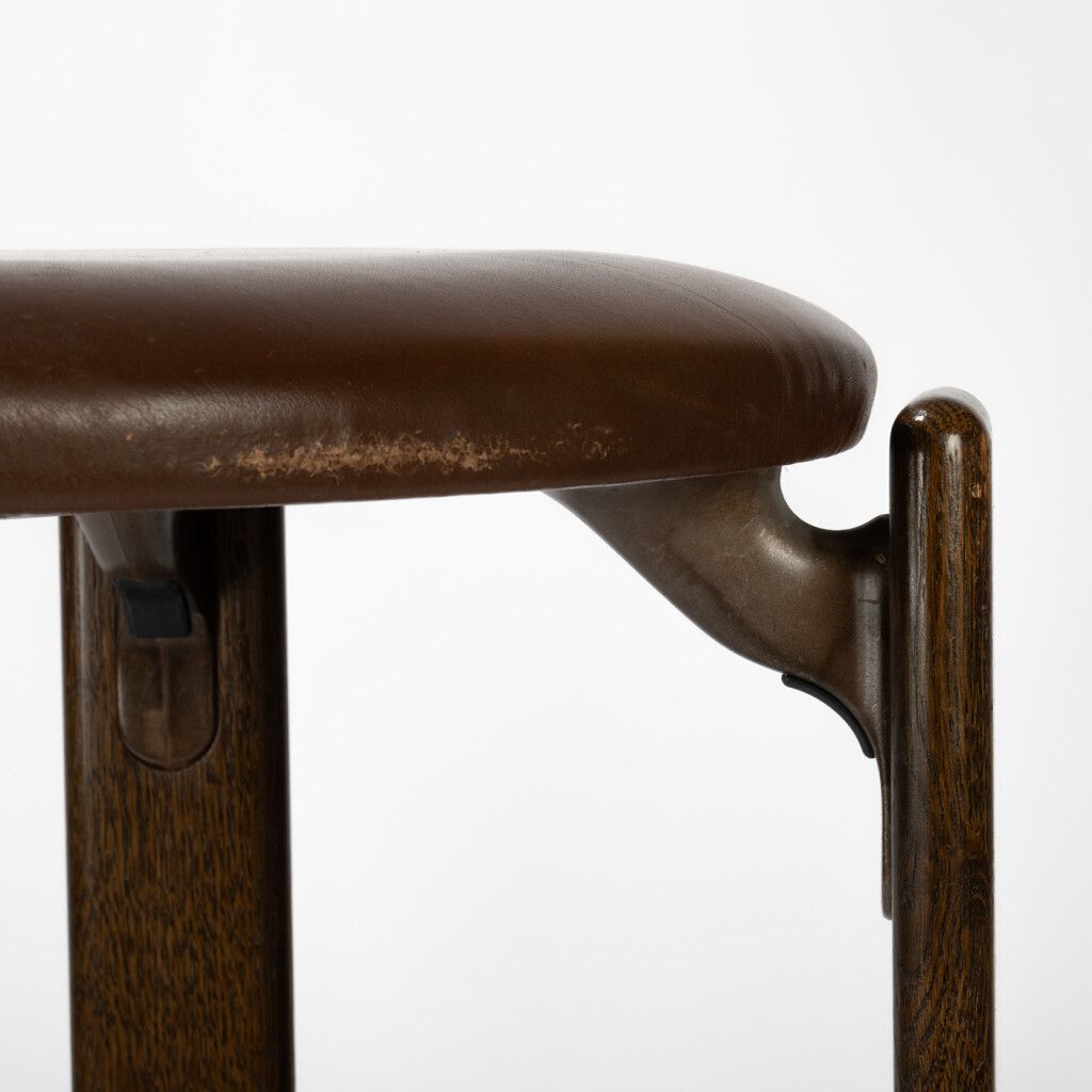 Bar Stool "Rey", 1970s, By Bruno Rey photo vinterior