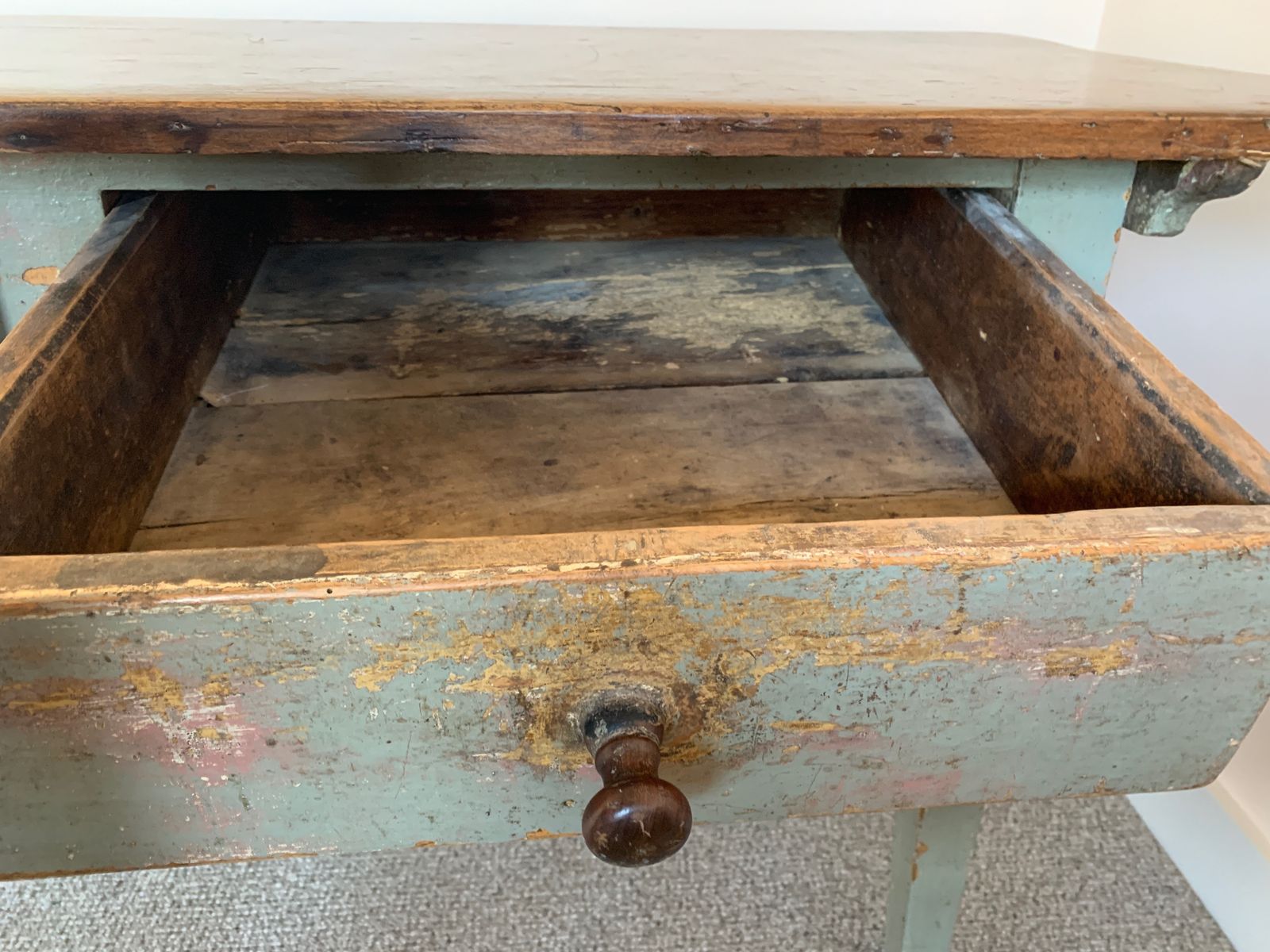 Antique French Farmhouse Refectory Dining Table With Drawers photo buy