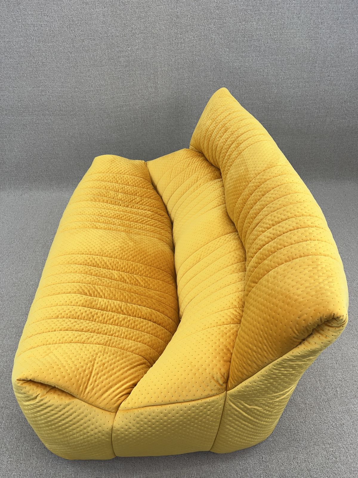 photo vintage Yellow 2 Seater Aralia Sofa From Ligne Roset