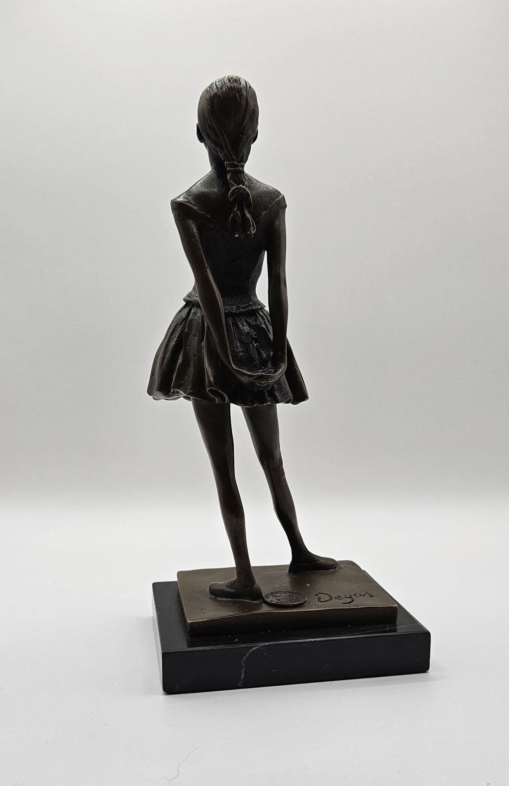 After Edgar Degas   Bronze Figure Of A Young Female Dancer photo Art