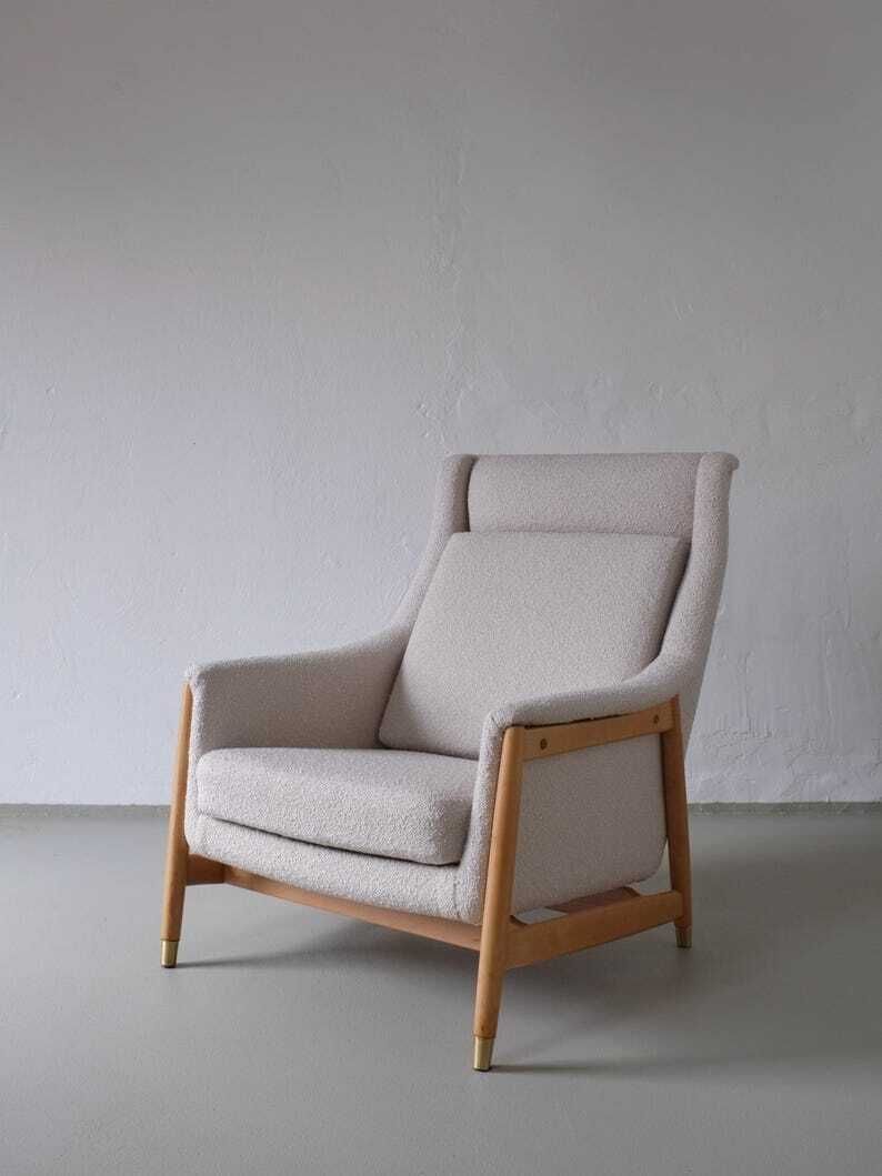 Folke Ohlsson Lounge Chair For Duxello | Sweden | 1950s photo for sale