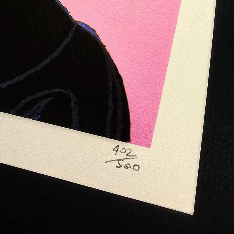 1980s Andy Warhol "Mickey Mouse" Pink Limited Edition Lithograph By Cmoa. photo Art