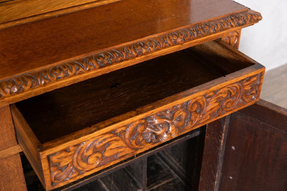 Late Victorian Vintage Greenman Bookcase photo vinterior
