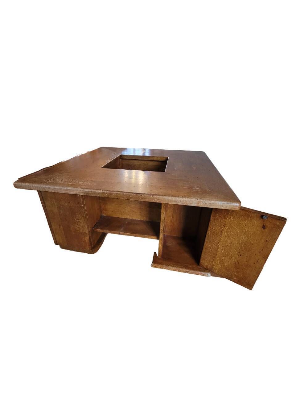 photo furniture Square Oak Coffee Table