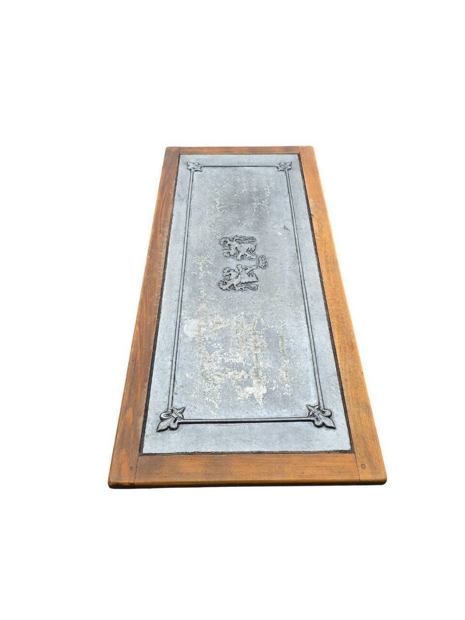 Page 1 Of 9 Vintage Wood And Tin Coffee Table photo 120.0