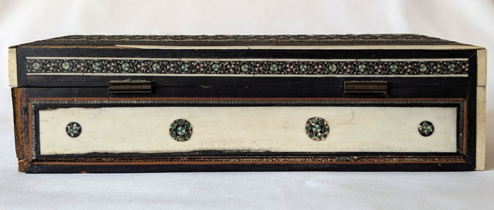 Antique Islamic Anglo Indian Sadeli Micro Mosaic Jewellery Box photo 500.0
