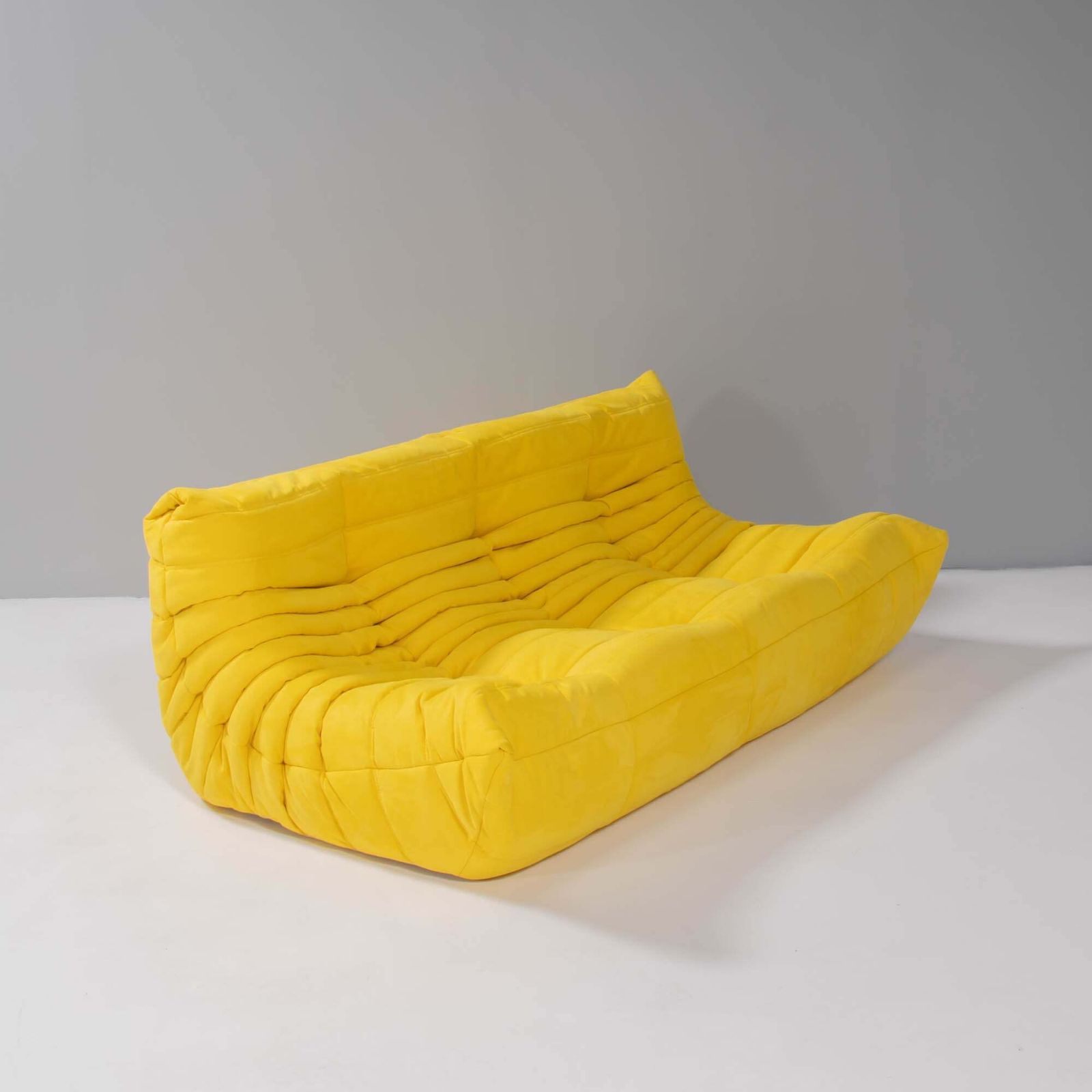 Ligne Roset By Michel Ducaroy Togo Yellow Modular Sofa, Set Of Three photo Furniture