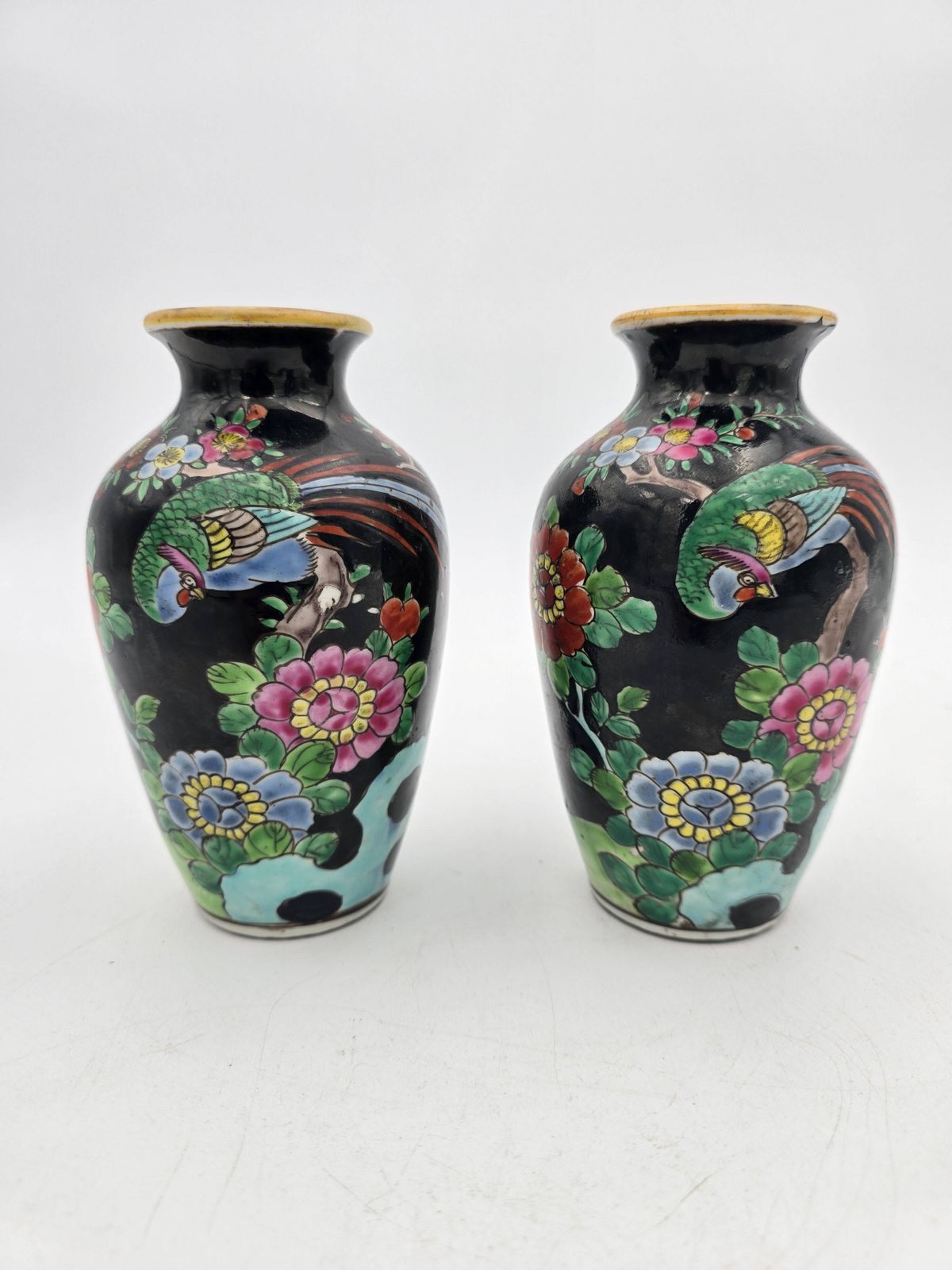 Pair Of Japanese Porcelain Vases Circa 1920 photo furniture