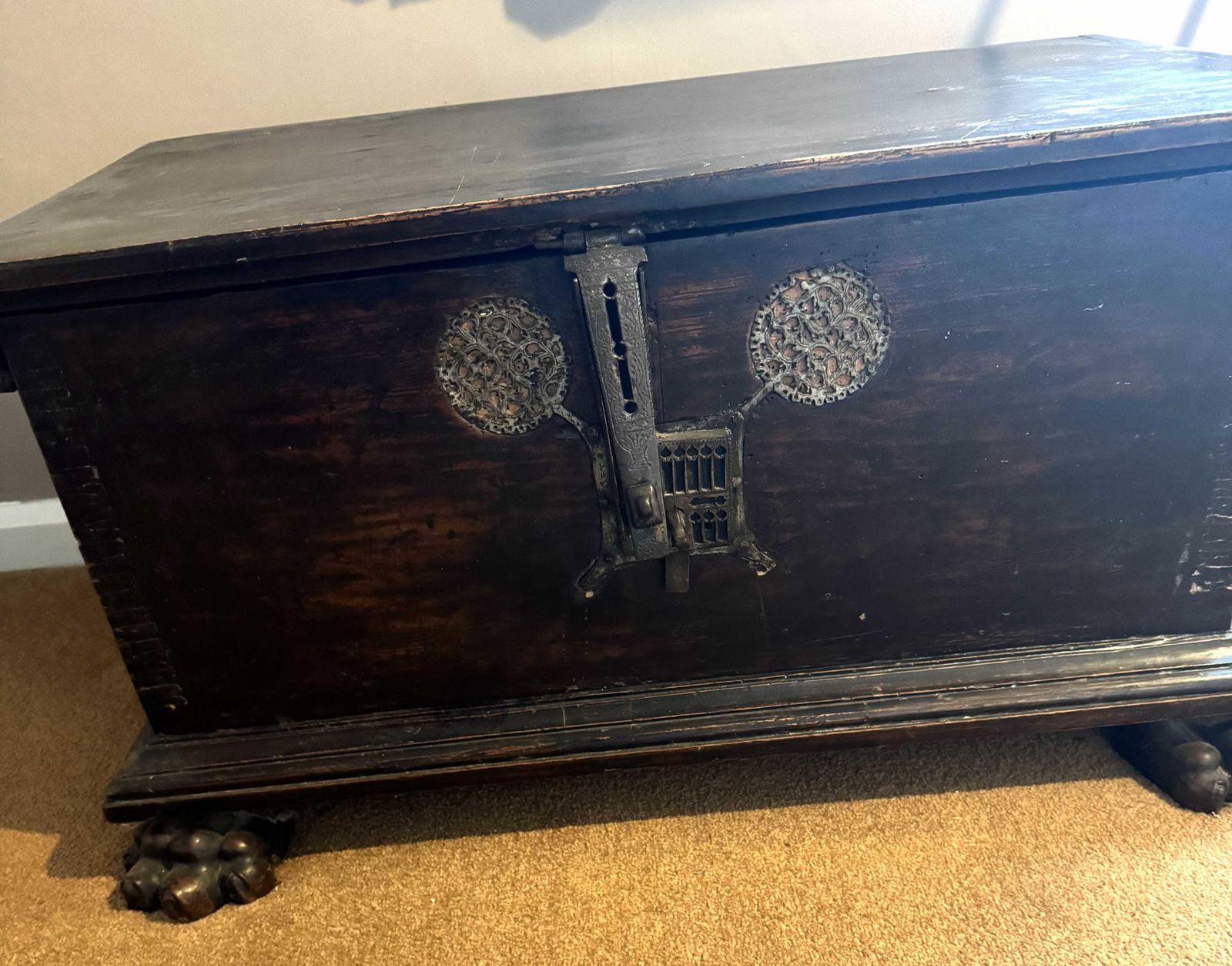 Rare 15th Century Italian Cassone Or Chest From Veneto Region