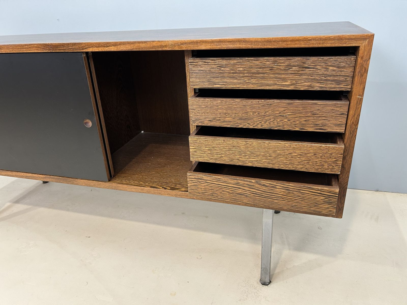 Mid Century Hardwood Sideboard photo for sale