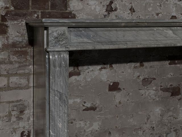 French Louis Xv1 Dove Grey Marble Surround photo furniture
